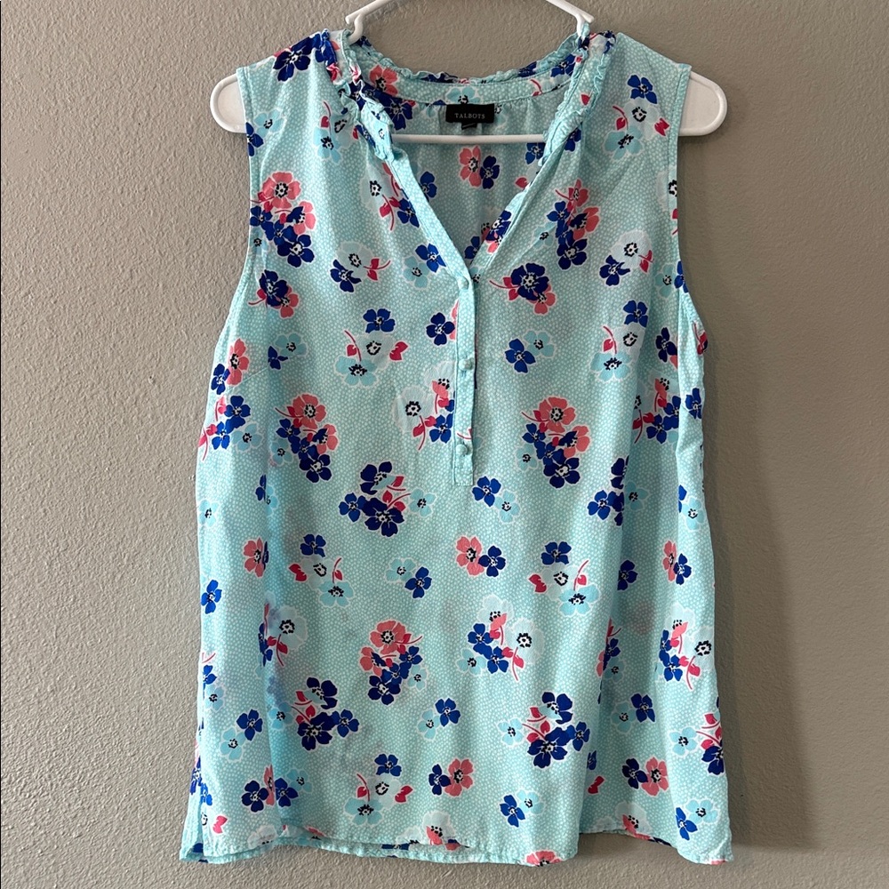 Talbots Floral Sleeveless Top